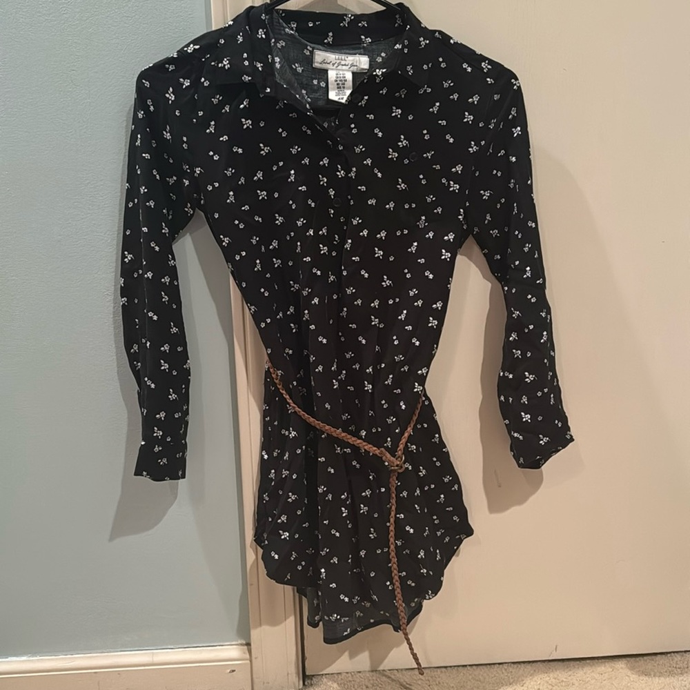 Girls dress w/braided belt